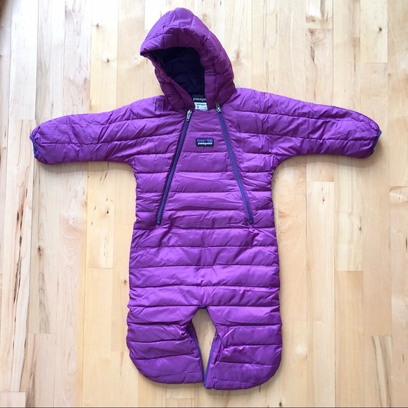 Patagonia Kids' Purple One Piece Snowsuit - Picture 1 of 7